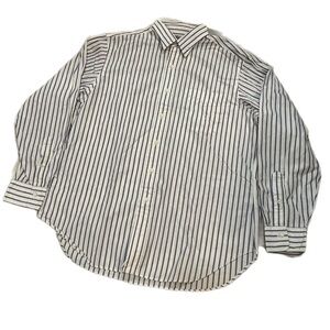 Polo Ralph Lauren Vintage Men's Lowell Classic Button Down  Blue White Striped L